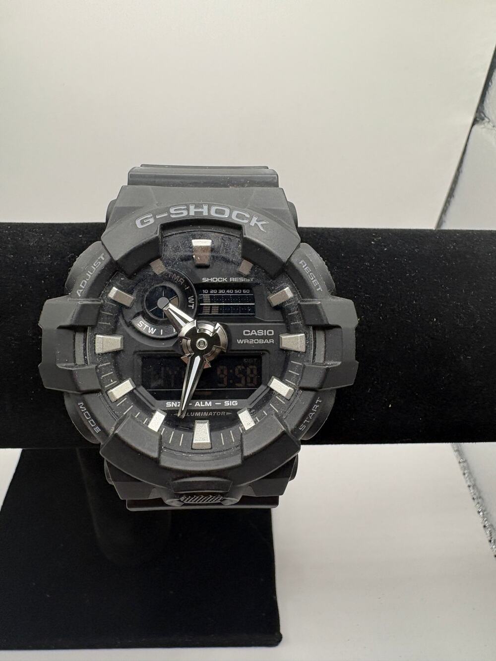Casio G-Shock GA-700 Black Ana-Digi Men's Sport Watch